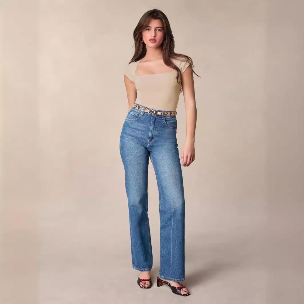 Womens  Cropped Jeans | Cynthia High Rise Straight Cropped Jeans Cropped Jeans Cropped Jeans