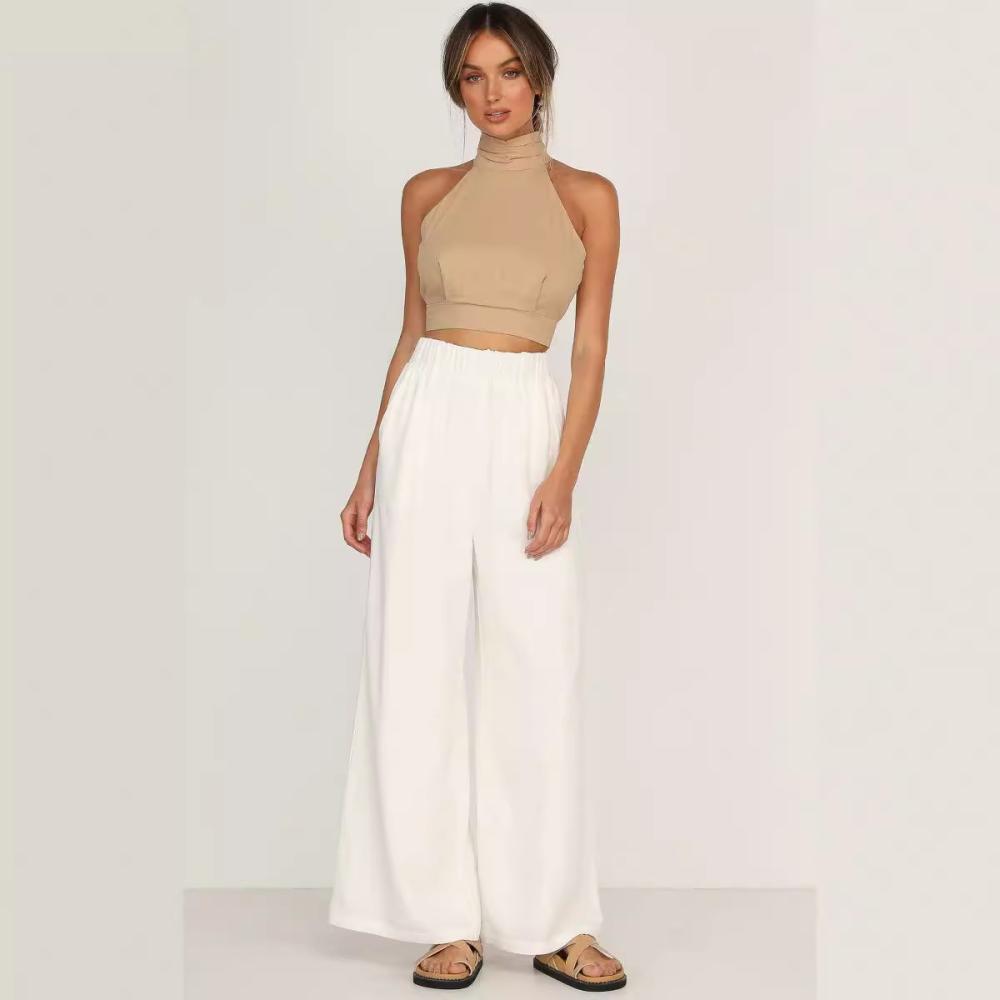 Womens  Petites | Petites Fernando Wide Leg Linen Pant Clothing Pants