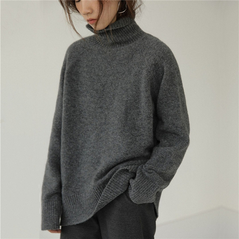 Womens  Pullover Sweaters | Garrett Cashmere Oversized Turtleneck Pullover Sweaters Pullover Sweaters