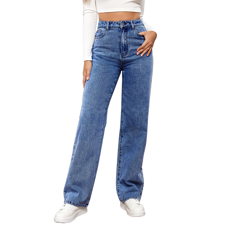 Womens  Straight Leg Jeans | Val 90S Mid Rise Straight Jeans Jeans Straight Leg Jeans